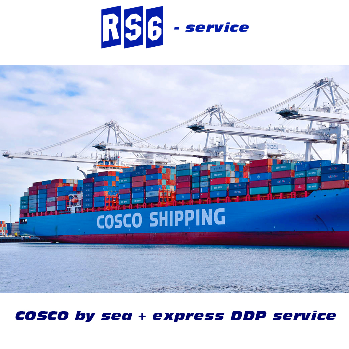 COSCO RS6 by sea+express DDP service